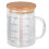 V-Shaped Nozzle Glass Measuring Cup 400ml with Bamboo Handle 15