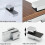 4 Pieces Glass Shelf Support; Wall Shelf Support; with Screws; Fixable Thickness 3-15mm 11