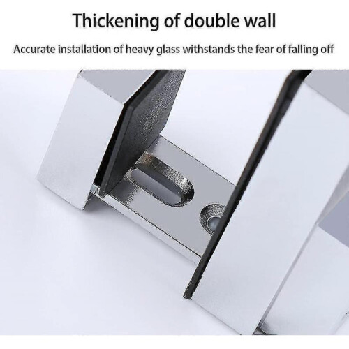 4 Pieces Glass Shelf Support; Wall Shelf Support; with Screws; Fixable Thickness 3-15mm 1