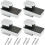 4 Pieces Glass Shelf Support; Wall Shelf Support; with Screws; Fixable Thickness 3-15mm 1
