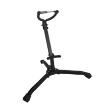 Saxophone Stand Holder Adjustable Backrest Foldable Easy Carry Professional Wind Instrument Accessory Black Metal Design