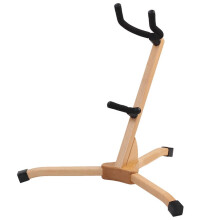 Saxophone Stand - Solid Wood Tripod Holder for Alto and Tenor Saxophones, Foldable Design with 360-Degree Flexibility