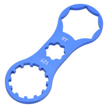 Aluminum Alloy Bicycle Front Fork Wrench Blue Shoulder Cover Removal Tool