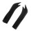2 pezzi Diffusore-lip paraurti posteriore nero lucido 15