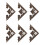 10Set Antique FlatAngle Edge Guard Triangular Wood 10