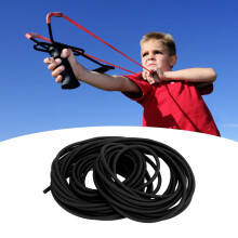 2050 10M Outdoor Natürliche Latex-Gummischlauch Stretch Elastischer Schlauch Jagd Ersatzband Schwarz