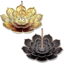 Incense Holder; 2 Piece Censer; for Meditation And Relaxation; 3 In 1 Incense Stick Holder; Vintage Golden