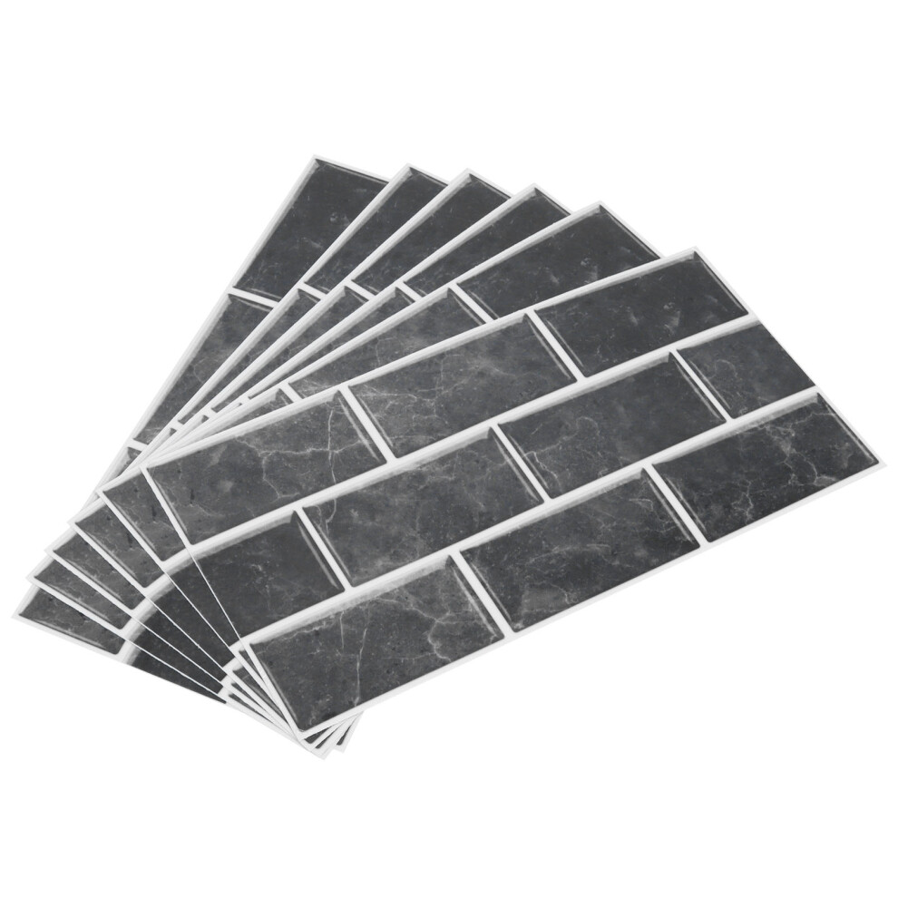 6Pcs Imitation Tile Stickers Oilproof Self 9469363821973
