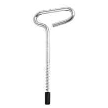 Metallangeln Eispfosten 30cm - Rostfreie Erdnägel für Eisangeln, Gewinderingespieß, Langlebig für Rutenhalter