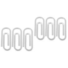 Office Paper Clip Set - Portable Small Money Fixing Clips, 6 Pieces Total, Durable Metal Paper Holders for Files