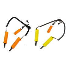 Retractable Ice Axe for Ice Fishing, Ice Breaker Rescue Cone, Orange & Yellow, Durable Aluminum, 30 Inch Length