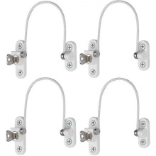 4 Pcs Security Window Lock; Window Security Door Lock with Key