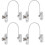 4 Pcs Security Window Lock; Window Security Door Lock with Key 1