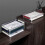 2 Pack Clear Plastic Document Storage Boxes with Lids, Stackable A4 Paper Organizers, White Craft Storage Containers 3
