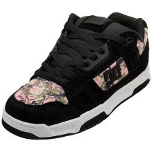 (8) DC Shoes Stag Mens Skate Trainers in Black Rose