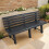 TRABELLA Garden Resin Plastic Brindisi Bench Anthracite 2