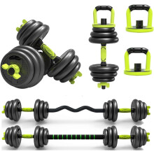 Strongway? Adjustable 6 in 1 Dumbbell Straight and Curl Barbell Kettlebell Push Up Set - 20KG 30KG 40KG SETS - Weight Lifting for Home Gym Fitness