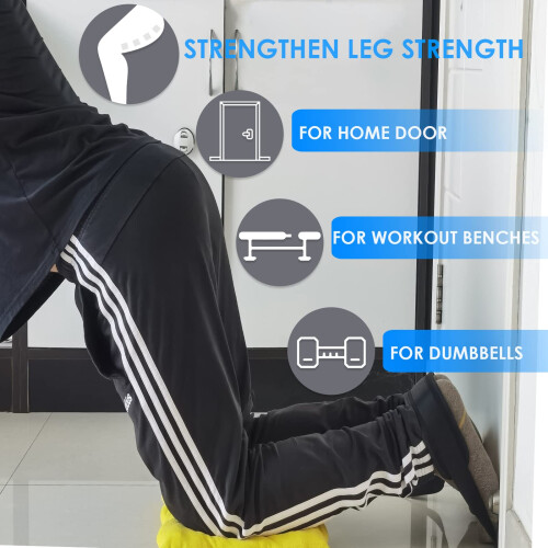XonyiCos Nordic Strap for Bench ? Nordic Curl Strap Hamstring for Strength Training, Leg Exercise | Hamstring Machine Alternative 1
