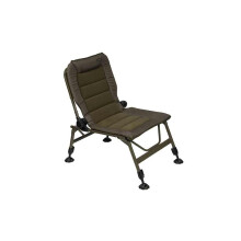 Fox Voyager Recliner Carp Fishing Chair | High Density Foam | Micro Fleece Lining | Steel Frame | One Touch Leg Height Adjustment | Leg Lock Frame |