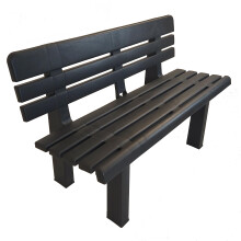 TRABELLA Garden Resin Plastic Genaro Bench Anthracite