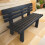 TRABELLA Garden Resin Plastic Genaro Bench Anthracite 2
