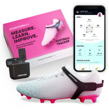 Playermaker 2.0 Smart Football Tracker for Cleats, 25+ Technical & Physical Football Training Metrics, 12 Month Access to Playermaker Technology App,