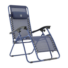 Hi-Gear Summerlin Zero Gravity Multi- Position Sun Lounger with Adjustable Headrest Pillow, Outdoor, Easy to Clean, Folding & Portable Reclining
