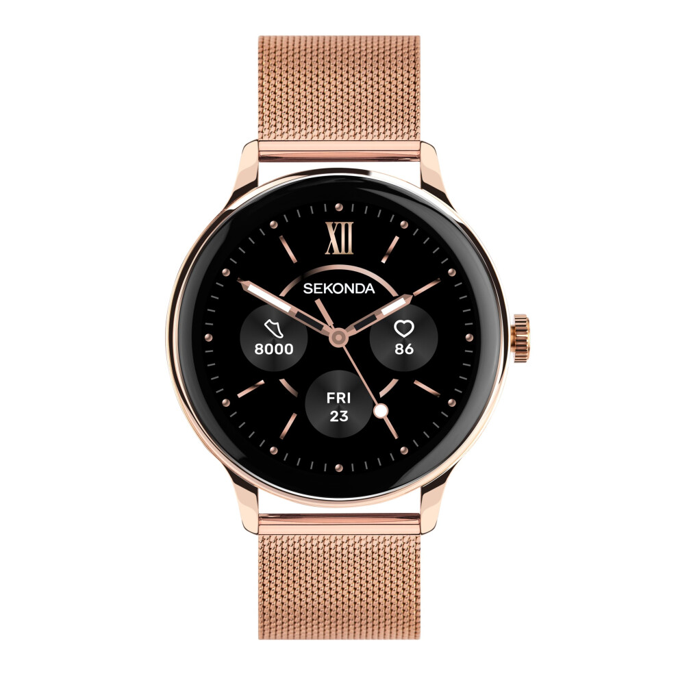 Photos - Other Trainers Sekonda 42mm Flex Plus Smart Watch in Rose Gold with Rose Gold Mesh Stainless Steel Bracelet 0b381869-3d5f-4d83-a77a-b5fad04 