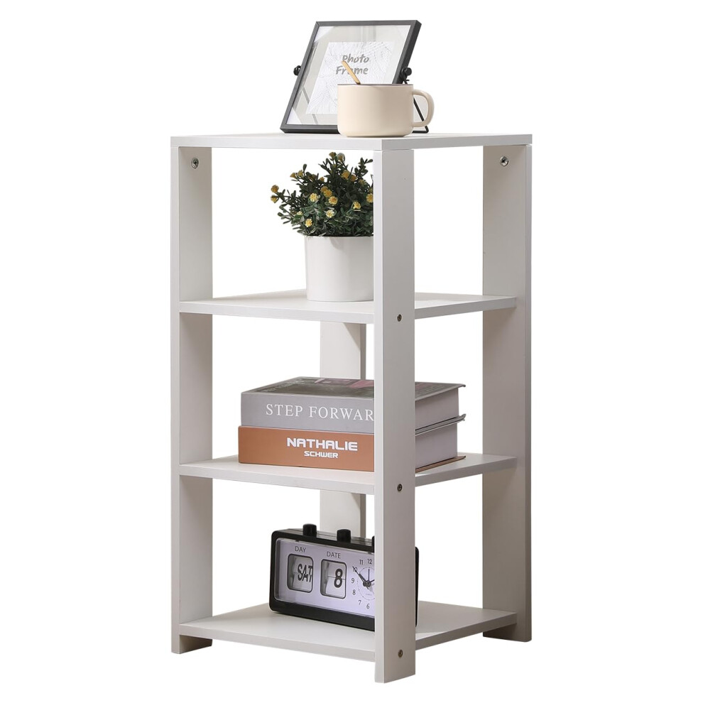 Rainbow Tree 4-Tier Storage End Side Table for Living Room, Shelves Organizer for Office, Bedside Table for Bedroom, Bookshelf Rack-image-OPC-PJQGKCY-NEW