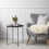 Noa and Nani Noa and Nani Solid Black Metal Side Table 4
