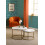 Seconique Seconique Dallas Round Coffee Table Set in Marble/Gold Effect 2