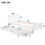 Merax 3FT Single Bed Frame with 2 Underbed Drawers, Solid Pine Wood Single Bed with Storage, Headboard Lattice Pattern Design, Guest Bed for Adults, 2