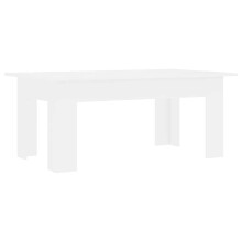 vidaXL Coffee Table White Engineered Wood Living Room Couch End Plant Stand