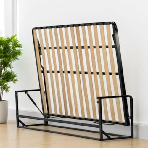 Wallbedking - Murphy Bed - Classic Horizontal Wall bed - Fold Up - Space Saving Folding Bed Frame - Pull Down (190cm x 120 cm)