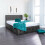SANA SLEEP Upholstered Bed | Ottoman Frame Grey Plush Fabric With Storage (4FT6 Double) 1