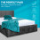 SANA SLEEP Upholstered Bed | Ottoman Frame Grey Plush Fabric With Storage (4FT6 Double) 2
