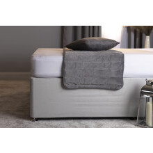 Belledorm 13BASEWRAP1913 19in Extra Deep Base Wrap Valance Sheet - Luxury Faux Suede Cloud, Single - Transforms Bed Base Divan