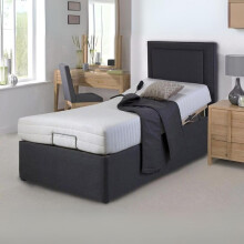 Rebound Cool Memory Foam Electric Adjustable Bed with Orthopaedic Pocket Spring Mattress - 5 Motion Adjustable Base, Free Headboard, Spinal Support