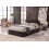 MODERNIQUE? Brown Faux Leather Ottoman Storage Single (3ft) Bed Frame Only, Massive Storage Underneath 1