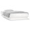 VidaXL vidaXL LED Bed Frame Platform White 75x190 cm Small Single Solid Wood 5