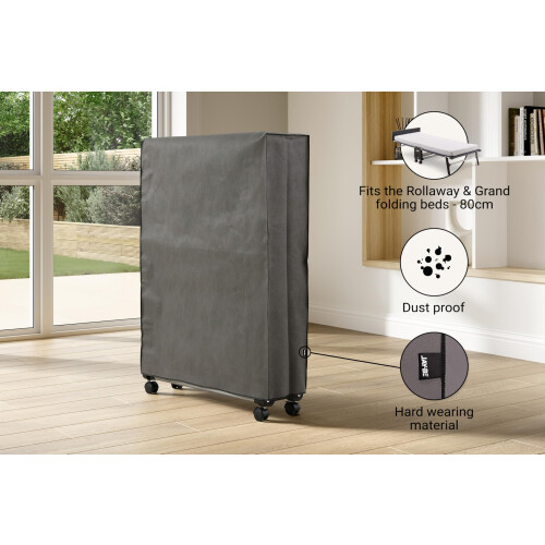 JAY-BE RM80 Rollaway Folding Bed with Memory Mattress with Storage Cover, Single 2