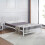 Reinforced Beds, 3FT HOLKHAM BED, Robust Mesh Base and Solid Metal Bed Frame, Exclusive Product, Easy Assembly (White, Single) 3