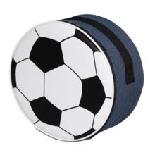 Fußball-Lunchtasche mit Riemen, für Schulpicknick und Camping – Marineblau