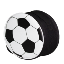 Fußball-Lunchtasche mit Riemen, für Schulpicknick und Camping – Schwarz