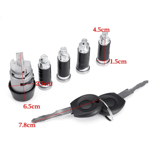 1 set Ignition Switch 4 Door Lock Barrel 2 Keys for T4 1