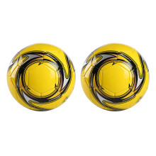 2X train Leather Soccer Ball Size 5 train Match Football Non- Football Game Indoor and Football