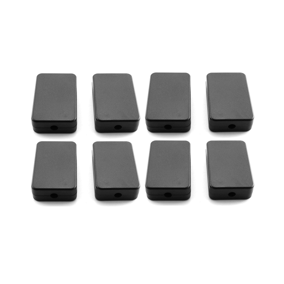 Electrical Junction Box 8Pcs Electric Plastic Black Waterproof Project Junction Case 2.16X1.38x0.59 Inches(55X35x15mm) 4854032403423