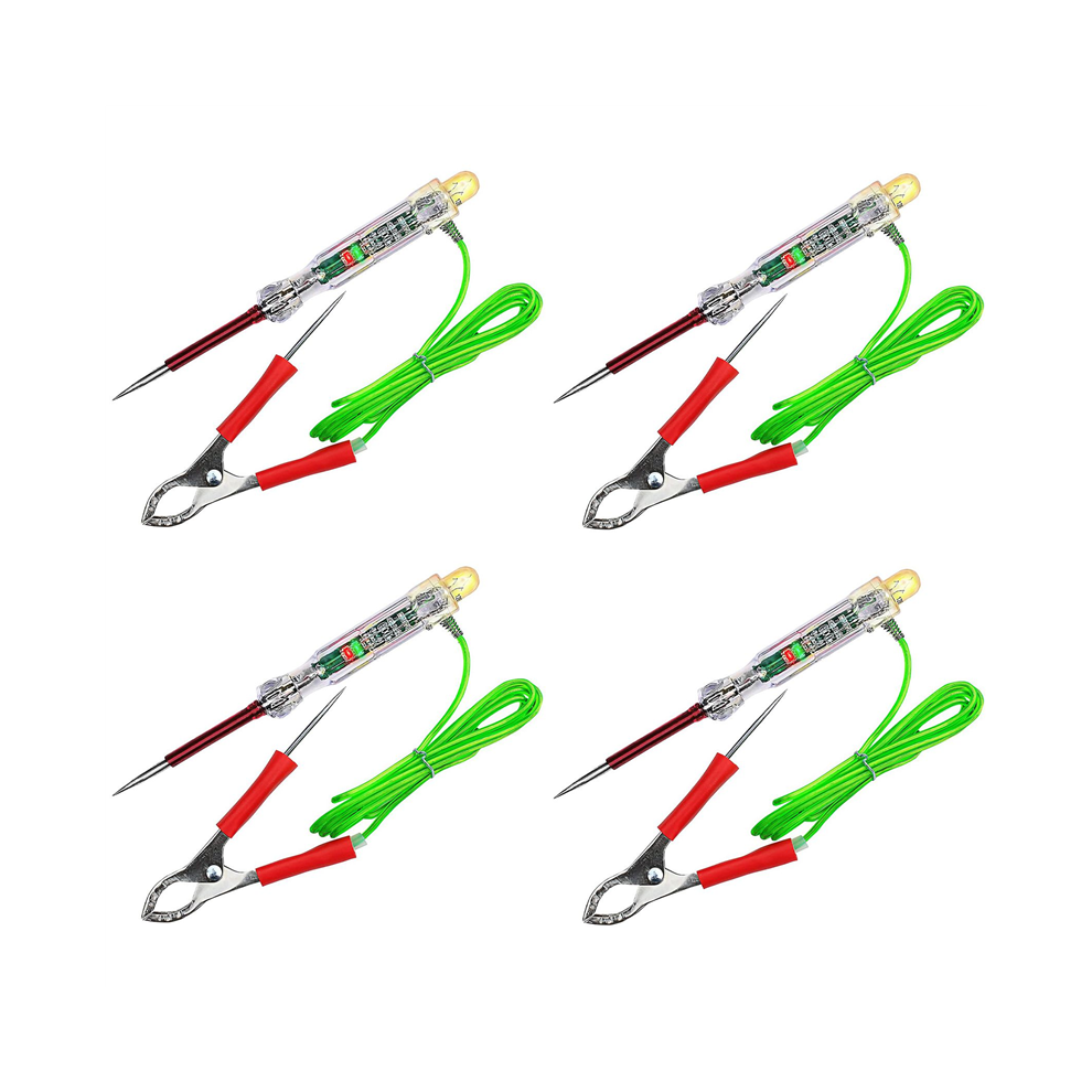 Photos - Car Service Station Equipment Jojomino 4X Automotive LED Circuit Tester 6-24V Test Light with Dual Probes 47 Inch Antifreeze Wire Alligator Clip for Testing 