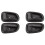 2X Car Inside Interior Door Handle Black Left/Right Side Front Rear for GEO 1993-1997 1