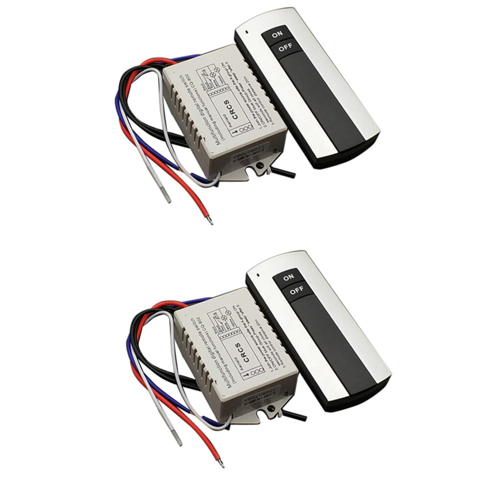 Photos - Other Electrical Equipment Jojomino 2X ON/OFF 220V Wireless Remote Control Switch Digital Remote Control Switch for Lamp & Light HT035